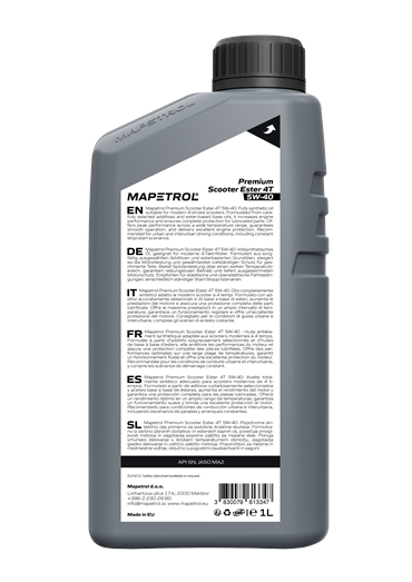MAPETROL PREMIUMSCOOTER ESTER 4T 5W-40